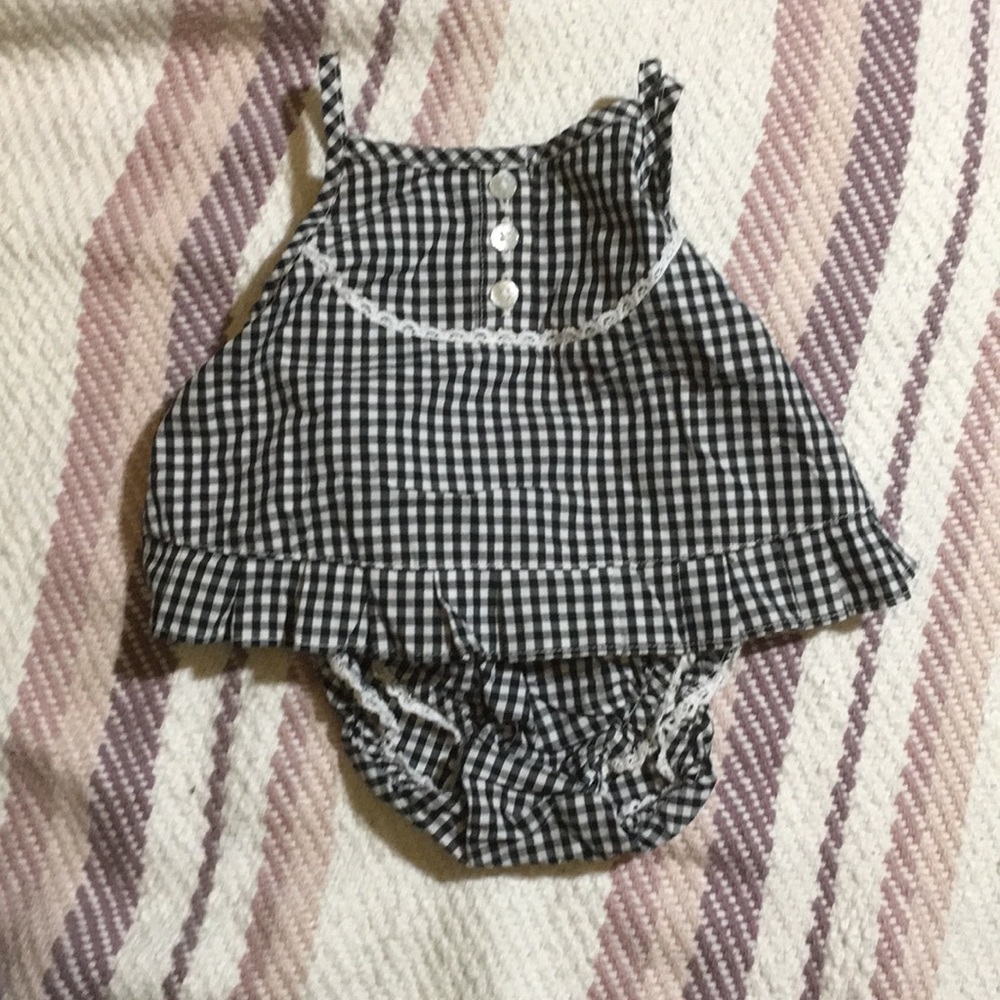 Gingham Two-Piece Set
